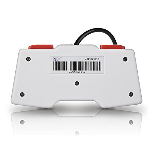 iNNEXT 2x SNES USB Controller SNES Mando Gamepad Joystickde juegos para PC Windows Mac Raspberry Pi NES SNES Emulator Negro