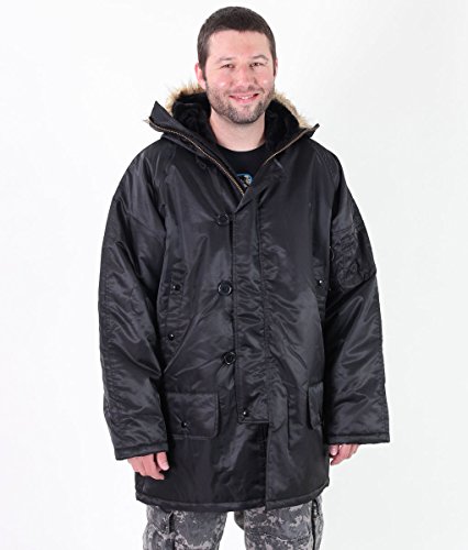 Preisvergleich Produktbild Herren Winterjacke ROTHCO - N-3B PARKA - BLACK - 9390