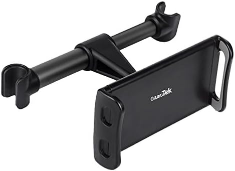 Gamuttek Car Headrest Bracket,iPhone6 7 8 iPad 2 3 4 5 6 Air mini Bracket,General Mobile Phone Tablet 4.4 ~ 11 inch Car Rear Seat Headrest Seat Bracket - black