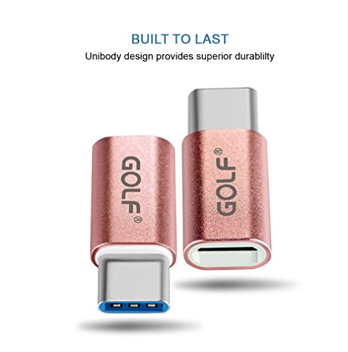 Joyshare USB-C auf Micro USB Adapter [2 in 1 Pack] verwandelt USB Type-C Input in Micro-USB – Rose Gold - 5