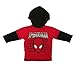 Spiderman Infant Pullover Long Sleeve Hooded Jersey T Shirt 18M Red & Black