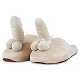 Farbe: Mehrfarbig Sexy Plüschpantoffeln Mann mit 3-D Penis Applikation