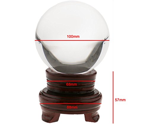 100mm Glaskugel Kristallkugel Wahrsagerkugel Seherkugel Fengshui Dekokugel Kugel - 5