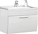 Produktbild Posseik 560076 Salona Waschplatz, Holz, weiß/schwarz, 70 x 49.5 x 51 cm