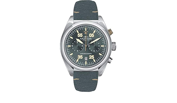 Mondia campus tutor chrono orologio Uomo Analogico Al quarzo con cinturino  in Pelle di vitello MI743-4CP : Amazon.it: Orologi