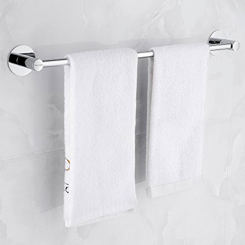 Wangel Handtuchstange Handtuchhalter ohne Bohren 60cm, Patentierter Kleber + Selbstklebender 3M-Kleber, Edelstahl, Poliertes Finish - 2