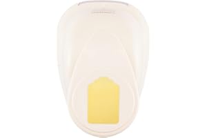 Vaessen Creative Perforadora de Papel, Etiqueta Tag, Talla M, Para Proyectos DIY, Scrapbooking, Creación de Tarjetas y Más