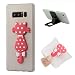 Produktbild KingSang Samsung Galaxy Note 8 Hülle, Silikon Tasche Rose Fuchs Tupfen Rückschale Pink Fox Polka Dot Design Ultra Dünn Schutzhülle für Samsung Galaxy Note 8 Soft Case TPU Cover - Durchsichtige