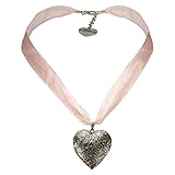 Trachten-Kette mit Trachten-Herz perfekt zum Trachten-Outfit (Dirndl, Lederhose, Trachtenbluse, Oktoberfest)