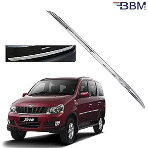 BBM Car Dicky Trim Garnish Diggi Silver Chrome Line Stainless Steel for Boot Show Compatible with Mahindra Xylo