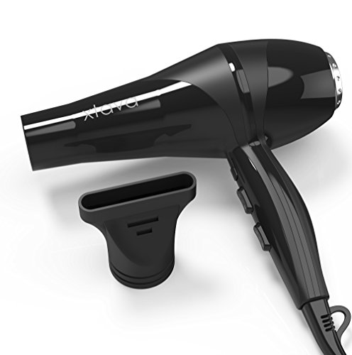 xtava Allure 2200W Professioneller Ionisch-keramischer Haartrockner – Bringen Sie den Salon zu Ihnen nach Hause mit diesem leistungsstarken und präzisen Haartrockner – 2 Geschwindigkeitsstufen – 3 Heizstufen (Schwarz) - 7