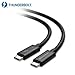 Produktbild Cable Matters 40 Gbps Thunderbolt 3 Kabel (USB C Thunderbolt Cable) in Schwarz 0,5M Supporting 100W Charging