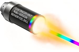 T238-RGB+ Airsoft Tracer, Spitfire Tactical Tracer Unit für Airsoft/NERF/Gel Blaster, Tracer- und Regenbogenmodus, Tracer-Modus,Regenbogenmodus, Sieben Monochrom-Modi (RGB+, Black)