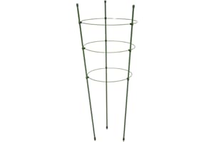 maxpack® Rankhilfe Gartenpflanze Gurkenturm Stützringe aus Legierter Stahl für Topfpflanzen Kletterpflanze Tomaten Gurke Pflanze Käfig Spalier robust (H: 90 cm)