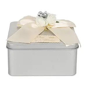 DAPHNE Chocolate Gift in Decorative Silver Box with Chocolates (09 Pcs) Best for Birthday New Year Valentines Anniversary Girlfriend Boyfriend Wife Husband Love