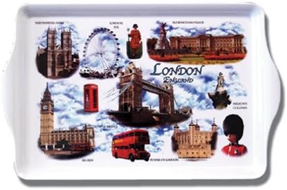 Melamine Tray Small - London Multi Scenes, Detailing Various London Scenes and Icons By Awnhill