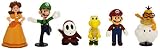 figuras mario kart monopoly Tipo de material:  Plástico Abysse Corp. MFGNIN3 Pack 6 Figuras de Super Mario