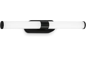 BRILONER – LED-spegellampa badrum, vägglampa, vägglampa, IP44, neutral vit ljusfärg, 7 W, svart, 40 cm