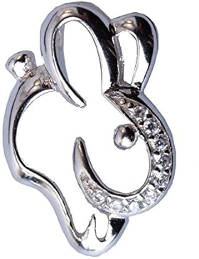 Silber Anhänger Sternzeichen Hase 925 Silber mit Zirkonia