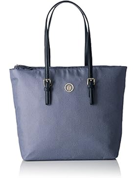Tommy Hilfiger Damen MODERN NYLON CHAMBRAY Tote Blau (Chambray)