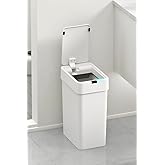 Automatic Slim Trash Can with Sensor 9 Liter Plastic White Domestic Production
