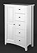 Produktbild Highboard Kiefer Vollholz massiv weiß Lagopus 67 - Abmessungen: 127 x 100 x 42 cm (H x B x T)