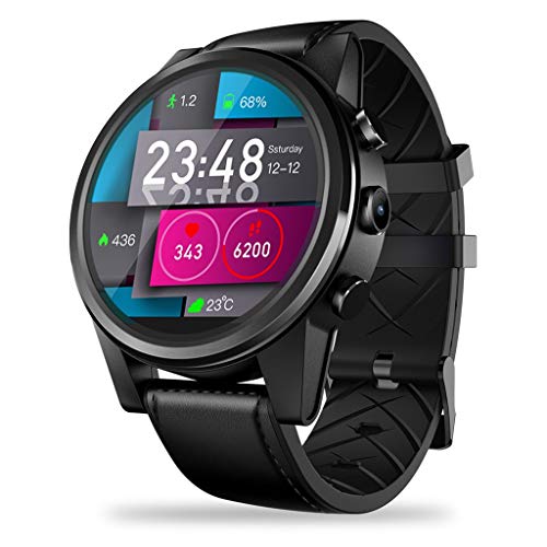 Zeblaze Thor 4 Pro Android Smart Watch Quad Core 1Gb+16Gb Bt Camera 5.0Mp GPS 4G WiFi Phone Wristwatch Support OTA Upgrade Google Play 4G Network Stopwatch Yesmile Black