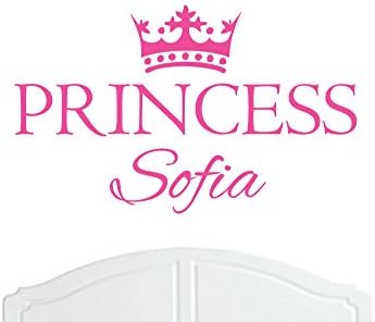 Crown Princess Sofia Large Wall Sticker/Vinyl Decal Bed Room/Nursery Art Girl/Baby - Choice of Size and Colours