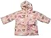 Personalised Embroidered 0-6 months Baby Girl's Bath Robe Dressing Gown House Coat with name Pink Hearts.