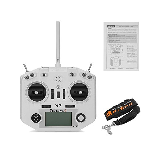 ZCGC-UK FrSky Q X7 Transmitter ACCST Taranis 2.4GHz 16CH RC Transmitter Compatible with Frsky Receiver for FPV Racing Drone Quadcopter ( White )