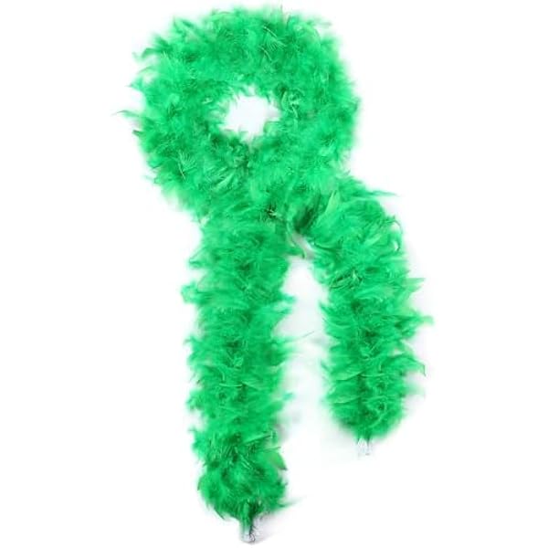 Lot De 12 Boas En Plumes Colorées (2 M) Avec Lunettes Cœur Sans Bordure – Cosplay, Halloween, Danse, Fêtes