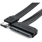 CY 50 cm Dual Power 12 V and 5 V eSATAp Power ESATA USB 2.0 combo to 22Pin SATA cable for 2.5 3.5 Hard Drive