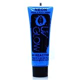 UV Glow Neon Face and Body Paint - 1x 10ml Blue