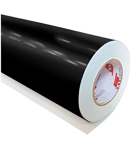 Orafol Oracal 651 Klebefolie - 5m Rolle, 31 Cm Breit, Schwarz Glänzend - Für Plotter, Küche, Möbel & Auto