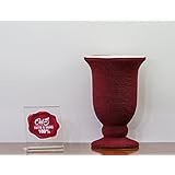 Vase, große Tasse, in glasierter Keramik bedeckt. Made in Italy - Höhe 30 cm