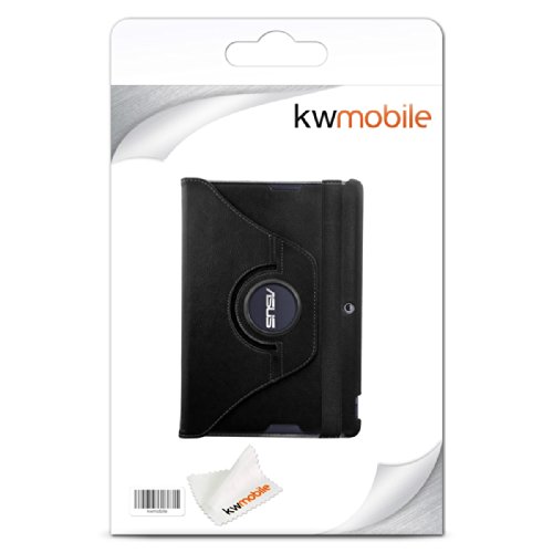 kwmobile Hülle für Asus Memo Pad FHD 10 ME302C – 360° Standfunktion Case Tablet Schutzhülle Kunstleder – Smart Cover Tabletcase Schwarz - 7