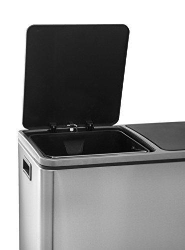 Steeldesign Maro Mlleimer Mit 2 Fache Mlltrennung Design Treteimer Mit 60 Liter Hochwertige Abfalleimer Edelstahl Geruchsdicht Steeldesign Maro Mlleimer Mit 2 Fache Mlltrennung Design Treteimer Mit 60 Liter Hochwertige Abfalleimer Edelstahl Geruchsdicht