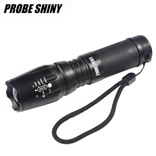 KanLin 5000 Lumen 5-Modus X800 Zoomable XML T6 LED Taktische Polizei Taschenlampe + 18650 Akku + Ladegerät + Gehäuse - 5