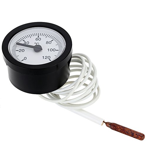 Thermometer Kapillar-Temperaturanzeige 0-120c Wasser & Öl 1,5 Meter Sensor