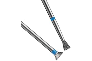 Vnjaoi 2Pz punte diamantate per unghie micro cuticole coniche, lima elettrica per la pulizia della pelle morta sotto le unghie e la rimozione delle cuticole per la manicure e la pedicure