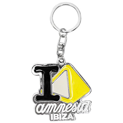 Preisvergleich Produktbild Amnesia Ibiza: I Love AMN Metall-Schlüsselanhänger - Gelb, Einheitsgröße