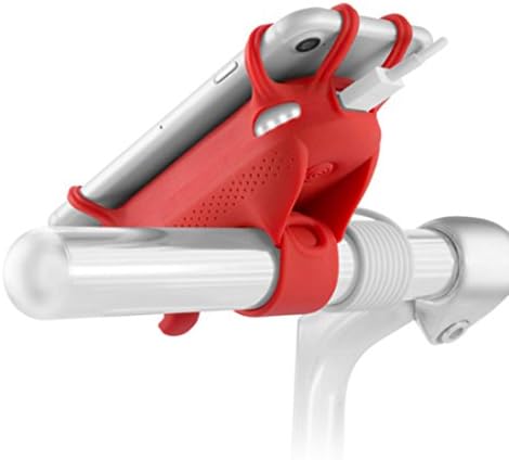 Cell Phone Holder Bike Holder Smartphone Bike Cradle with Built-in Battery Charger / BIKE POWER 6700 (Red)