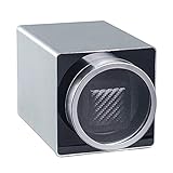 Uhrenbeweger Fur Automatikuhren Rechteck Uhr Display Stand Automatische Uhr Winder Box Aufbewahrungskoffer Für 1 Armbanduhr Schön,Silver
