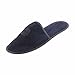 Travel Slippers with leather sheath split Size: G Color: NAVY