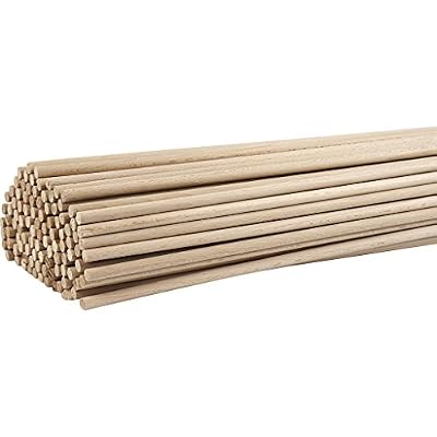 Creativ Bâton de bois, L: 60 cm, Hêtre, 10 pièces