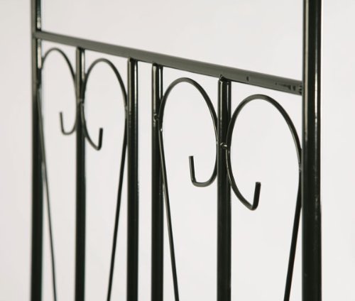 CLP Rosenbogen Metall ( Eisen ) pulverbeschichtet, 40 / 60 cm breit (wählbar), sehr stabil, geschwungen mit Spitze ca. Tiefe 60 cm, Breite 130 cm, Höhe 265 cm - 5