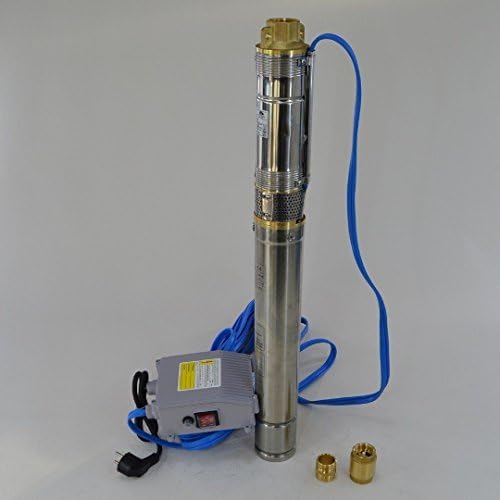 3 " Deep-Well Pump Performance 550Watt, Flow Rate 1800L/H , max. Pressure 12BAR Suitable sandiges Water up to 3% sandanteil, casing from Stainless Steel + Check Valve + Verbindungsnippel
