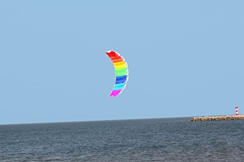 Hengda Kite NEW 1.4m Power Kite Outdoor FUN Toys Parafoil Parachute Dual Line Surfing