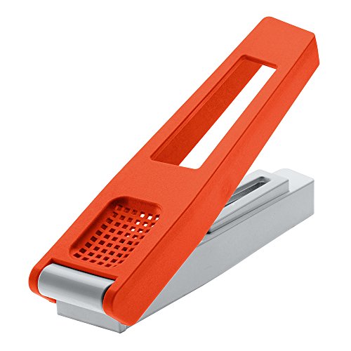 Koziol 3140105 Knoblauchpresse Kant, Kunststoff, orange mit cool grey