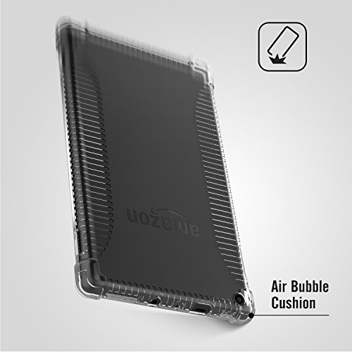 MoKo Hülle für All-New Amazon Fire HD 8 Tablet (7th Generation – 2017 Modell) – Ultra Slim Flexible TPU Kristall Klar Rückseite Schutzhülle Crystal Clear Case Durchsichtig Cover für das neue Fire HD 8, Transparent - 8